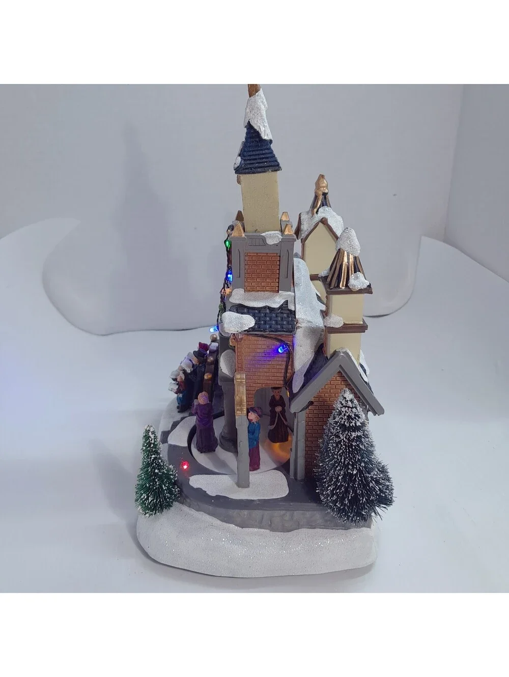 Avon Holiday Blessings Church lighted Fiber Optic Christmas village 2012 chapel
